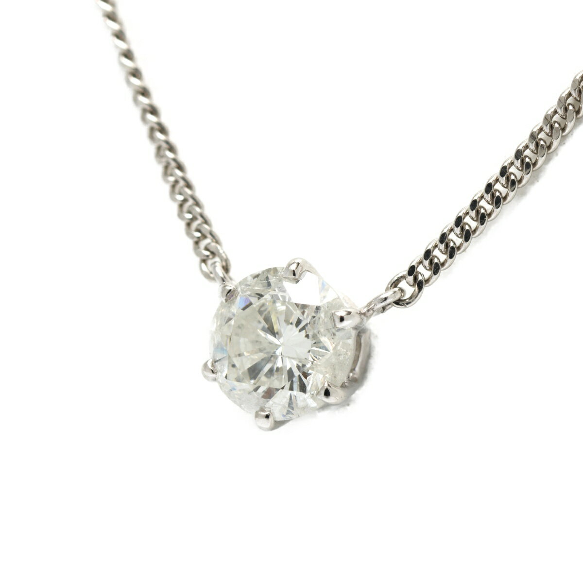 Rakuten - 【中古】Pt850　ネックレス　ダイヤモンド1.16cts.　41.2cm　B-155216　新入荷