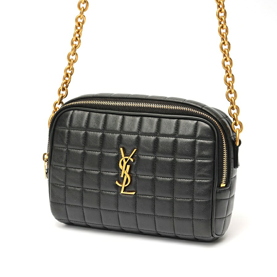 樂天商城 - 【中古】 サンローラン / SAINT LAURENT カサンドラ ミニ カメラバッグ ショルダーバッグ 764809　レザー　ブラック 商品番号 S-159841　値下げ