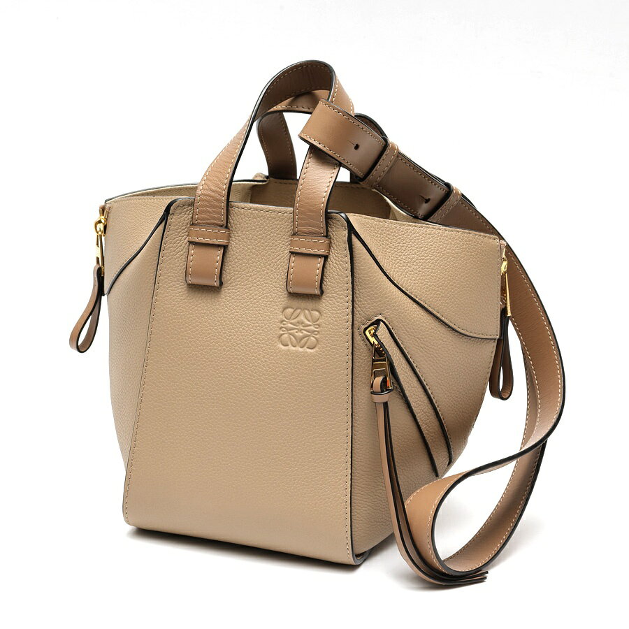 Rakuten - 【中古】 ロエベ / LOEWE ハンモックバッグ コンパクト A538H13X03　カーフ　サンド(グレージュ系) 値下げ