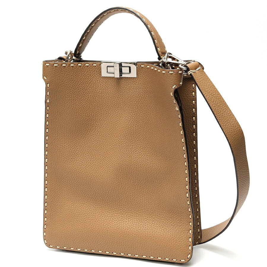 樂天商城 - 【中古】 フェンディ / FENDI ピーカブー エックス ライト スモール ショルダーバッグ 7VA611　セレリアレザー　ブラウン系 新入荷