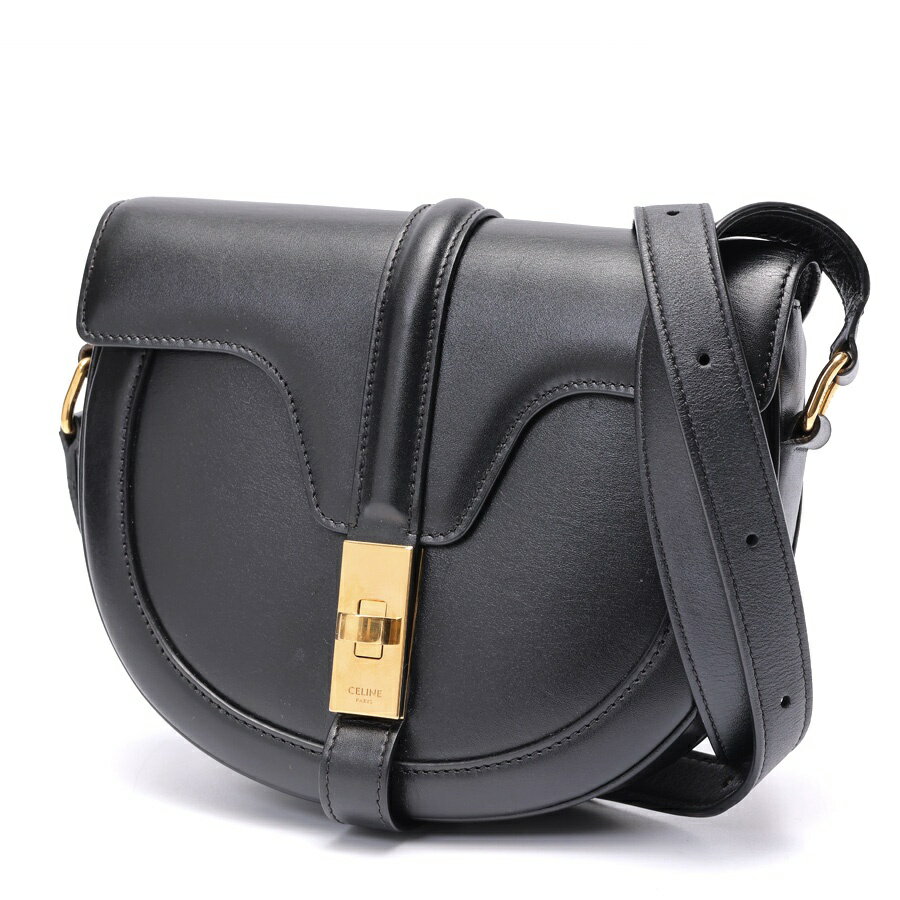 樂天商城 - 【中古】 セリーヌ / CELINE 16 セーズ ブザス スモール / ショルダーバッグ 18801　レザー　ブラック 新入荷