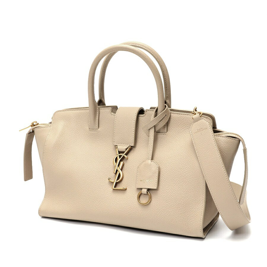 樂天商城 - 【中古】 サンローラン / SAINT LAURENT ダウンタウン ベイビー / 2WAY ショルダー 635346　レザー　グレージュ系 新入荷