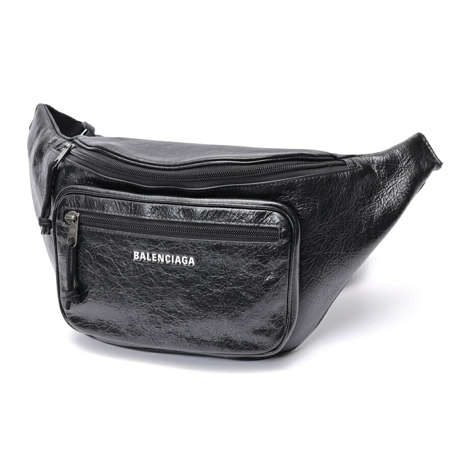 乐天商城 - 【中古】 バレンシアガ / BALENCIAGA エクスプローラー ボディバッグ 529550　レザー　ブラック 値下げ