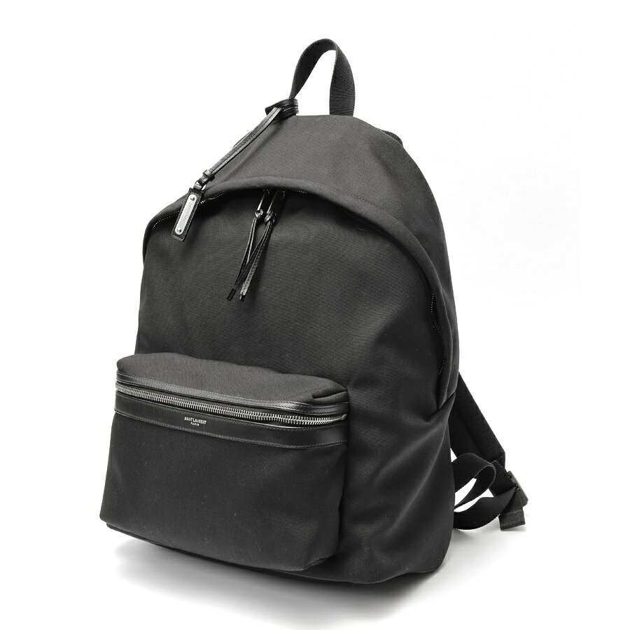 樂天商城 - 【中古】 サンローラン / SAINT LAURENT シティ バックパック 534967　キャンバス　ブラック(ノワール) 新入荷