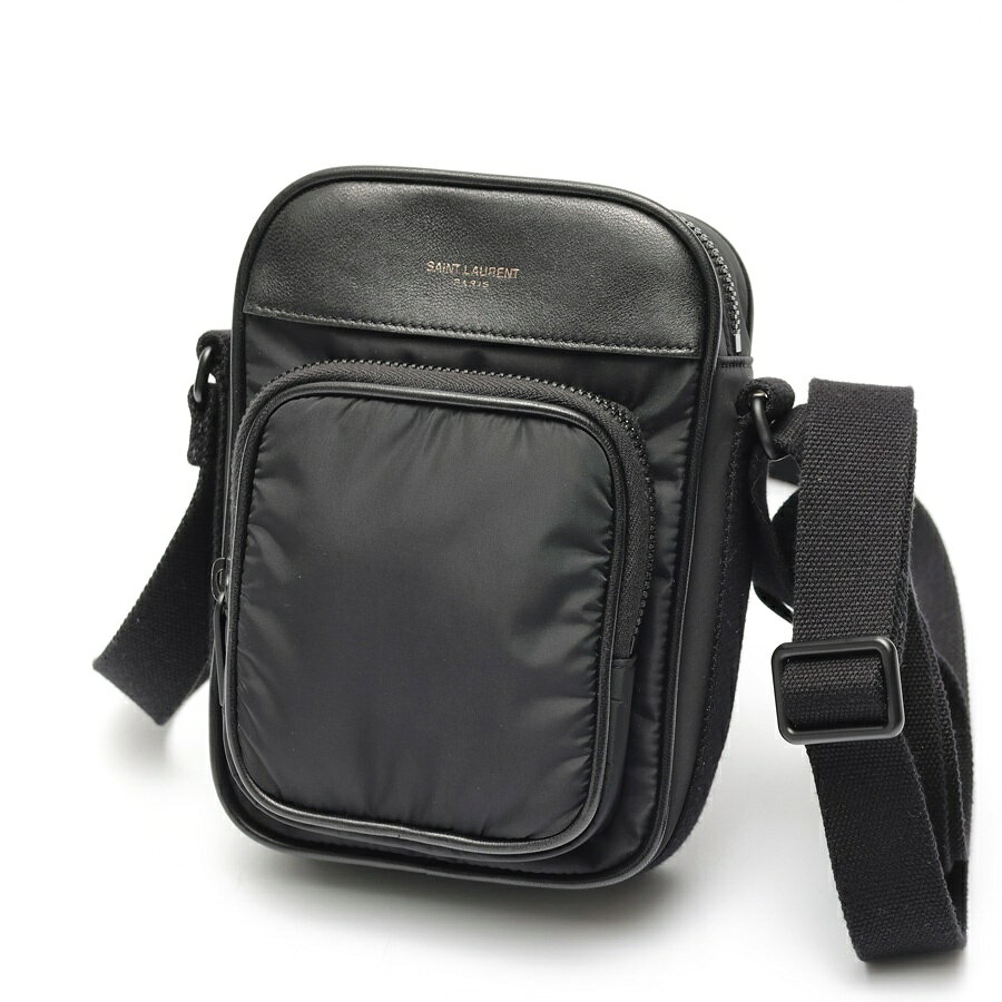 樂天商城 - 【中古】 サンローラン / SAINT LAURENT シティ ミニ カメラバッグ / ショルダーバッグ 779661　ナイロン/レザー　ブラック 新入荷