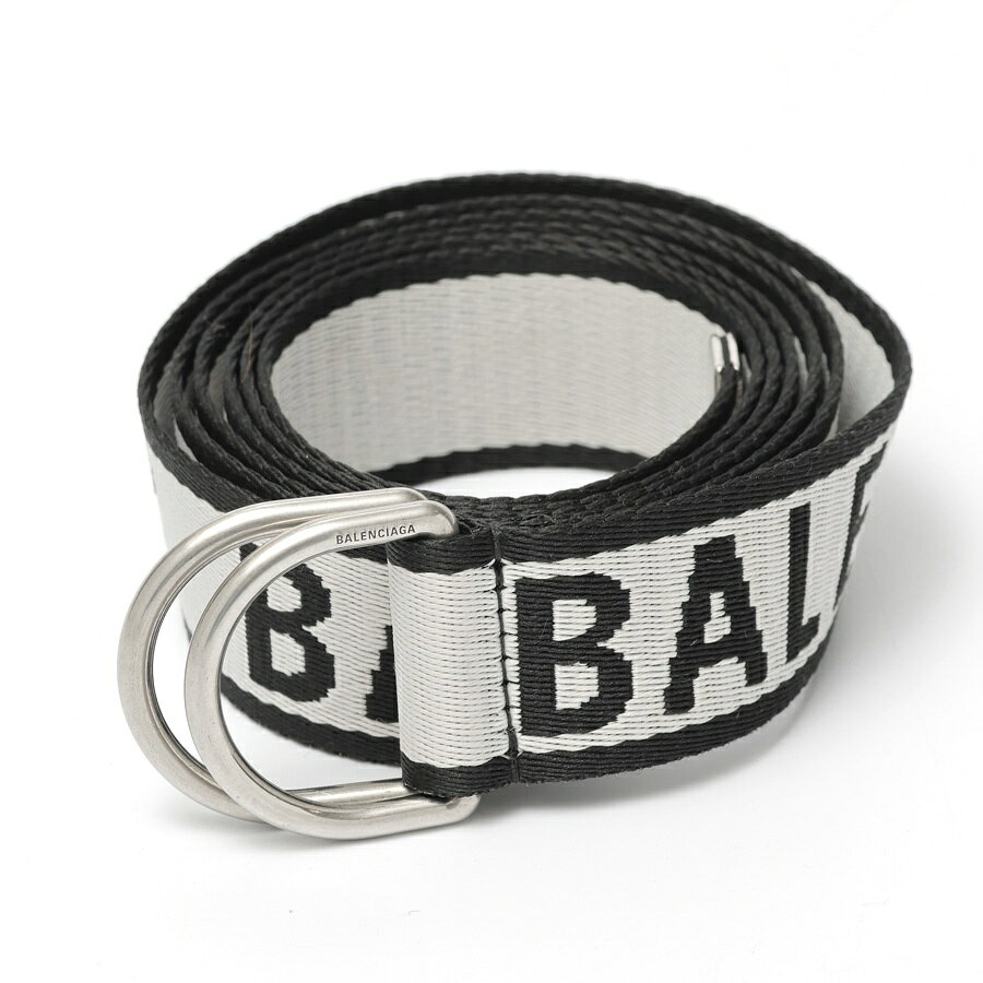 樂天商城 - 【中古】 バレンシアガ / BALENCIAGA Dリング ベルト ポリエステル　ライトグレー/ブラック 新入荷