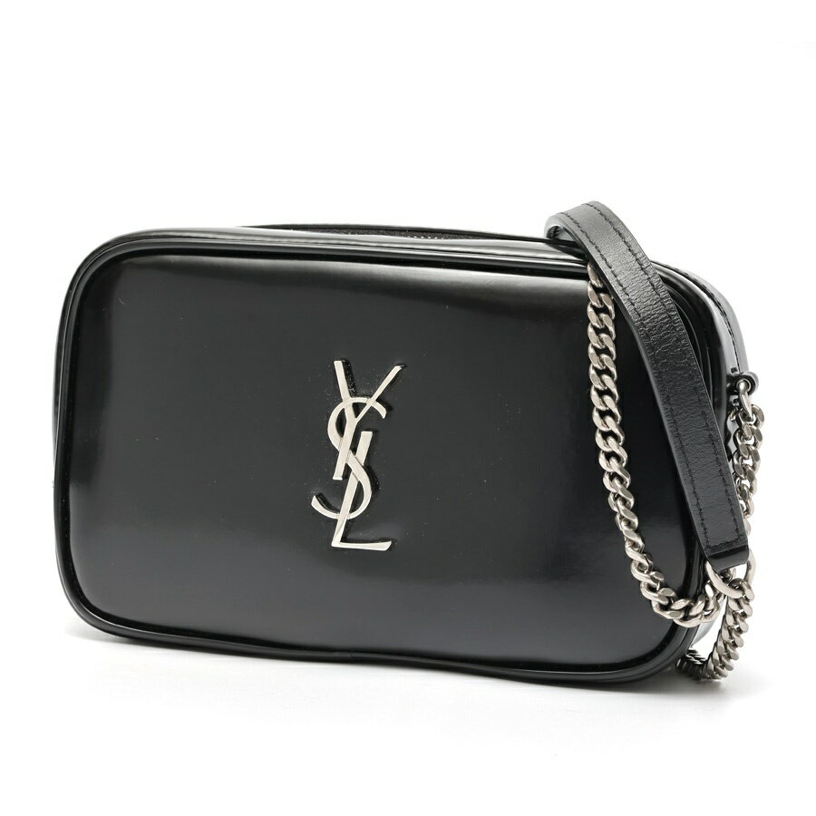 樂天商城 - 【中古】 サンローラン / SAINT LAURENT ルー ミニ バッグ / チェーン ショルダー 756837　パテントレザー　ブラック 新入荷
