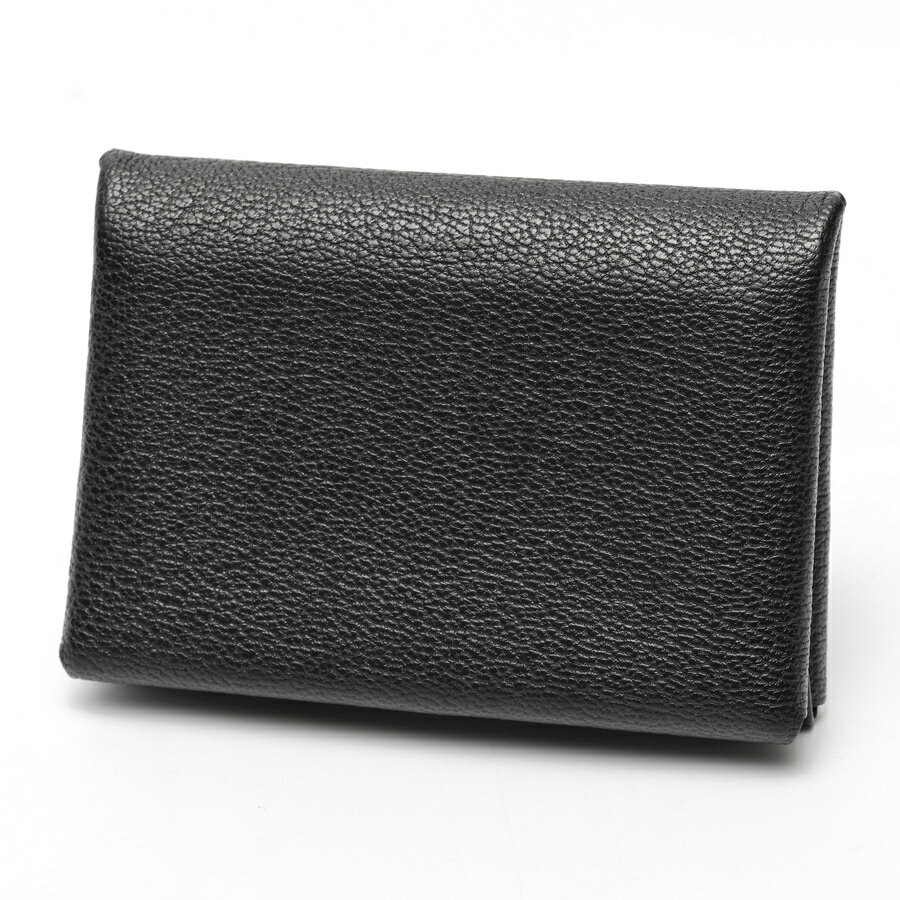 樂天商城 - 【中古】 エルメス / HERMES カルヴィ デュオ / コイン カードケース シェーブル ミゾル　ブラック 新入荷