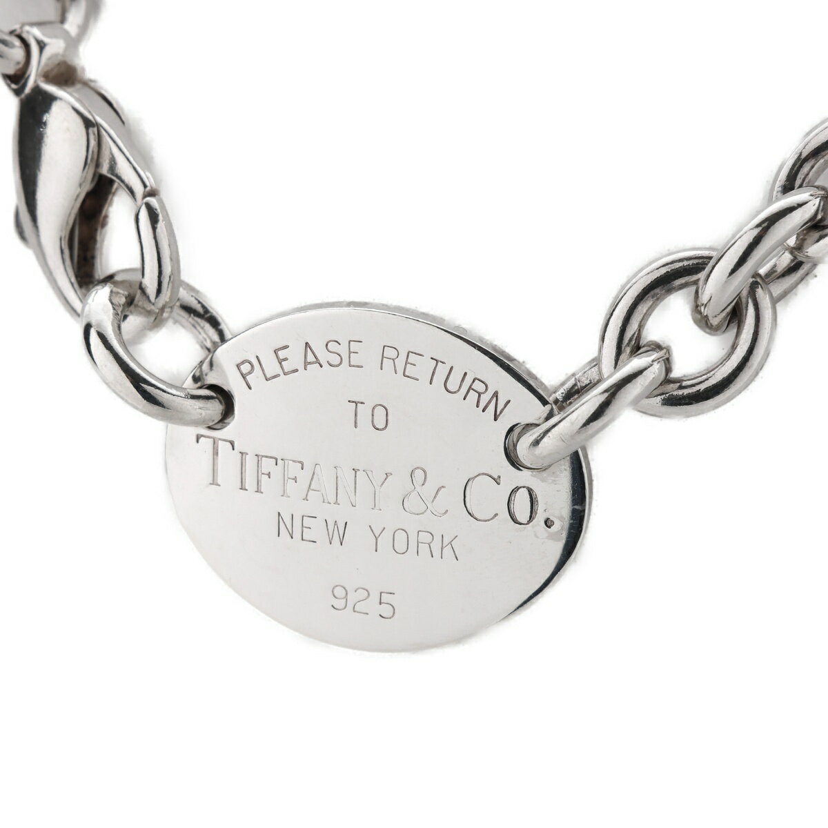樂天商城 - 【中古】ティファニー/TIFFANY&Co.　リターン トゥ ティファニー　オーバルタグ ネックレス　Sv.925　シルバー　新入荷