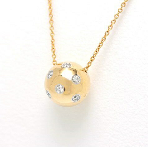 樂天商城 - 【中古】 ティファニー / TIFFANY & Co. ドッツ ボール ネックレス ダイヤモンド 6石　K18YG/Pt950　40 cm 商品番号 20251018-2　新入荷