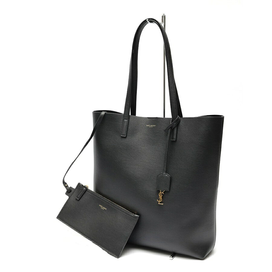 樂天商城 - 【中古】 サンローラン / SAINT LAURENT ショッピングバッグ SAINT LAURENT トート 600306　レザー　ブラック 新入荷