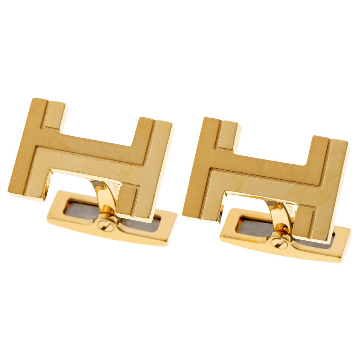 樂天商城 - 【未使用同様】エルメス/HERMES　H・オ・カレ カフリンクス　H077189FA00　ゴールド　新入荷