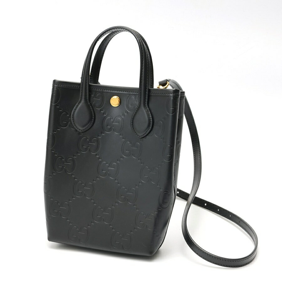 グッチ 2way バッグ スーパー ミニ バッグ ブラック 今ライン 790133 未使用 美品 レザー Sランク 0416 GUCCI ショルダーバッグ クロスボディ ハンドバッグ GG シマ ミニバッグ AADLO 黒 メンズ GUCCI - グッチ 2way バッグ スーパー ミニ バッグ ブラック 今ライン