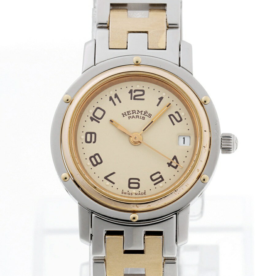 Rakuten - 【中古】 エルメス / HERMES　クリッパー CL3.240.130.3-22　ベージュ　クオーツ 新入荷