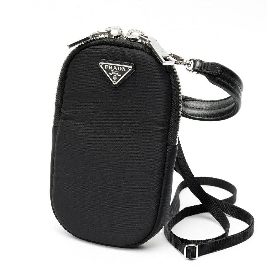 Rakuten - 【中古】 プラダ / PRADA フォン ホルダー / ショルダー ポーチ 1DH030　ナイロン　ブラック 新入荷
