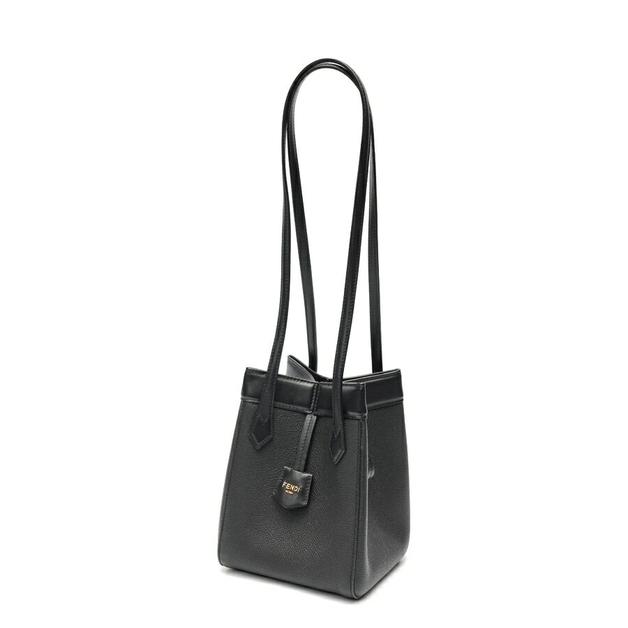 Rakuten - 【中古】 フェンディ / FENDI オリガミ ミニ / ショルダーバッグ　8BS083 フルグレインレザー　ブラック 新入荷