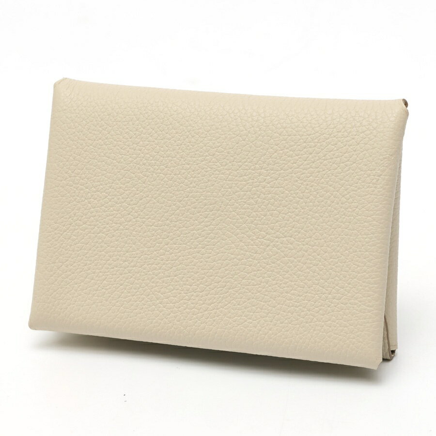 Rakuten - 【中古美品】 エルメス / HERMES カルヴィ デュオ / コイン カードケース エバーカラー　クレ(アイボリー系) 新入荷