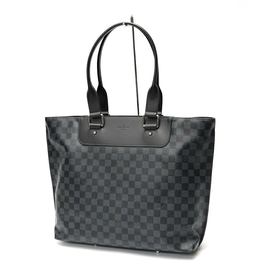 Rakuten - 【中古】 ルイヴィトン / LOUIS VUITTON カバ ヴォワヤージュ トートバッグ N41397　ダミエ コバルト　ブラック 新入荷
