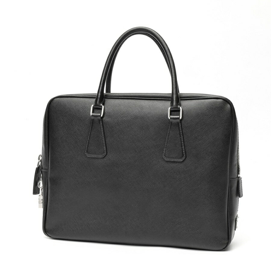 Rakuten - 【中古】 プラダ / PRADA ブリーフケース / ビジネスバッグ VS0305　サフィアーノレザー　ブラック 新入荷