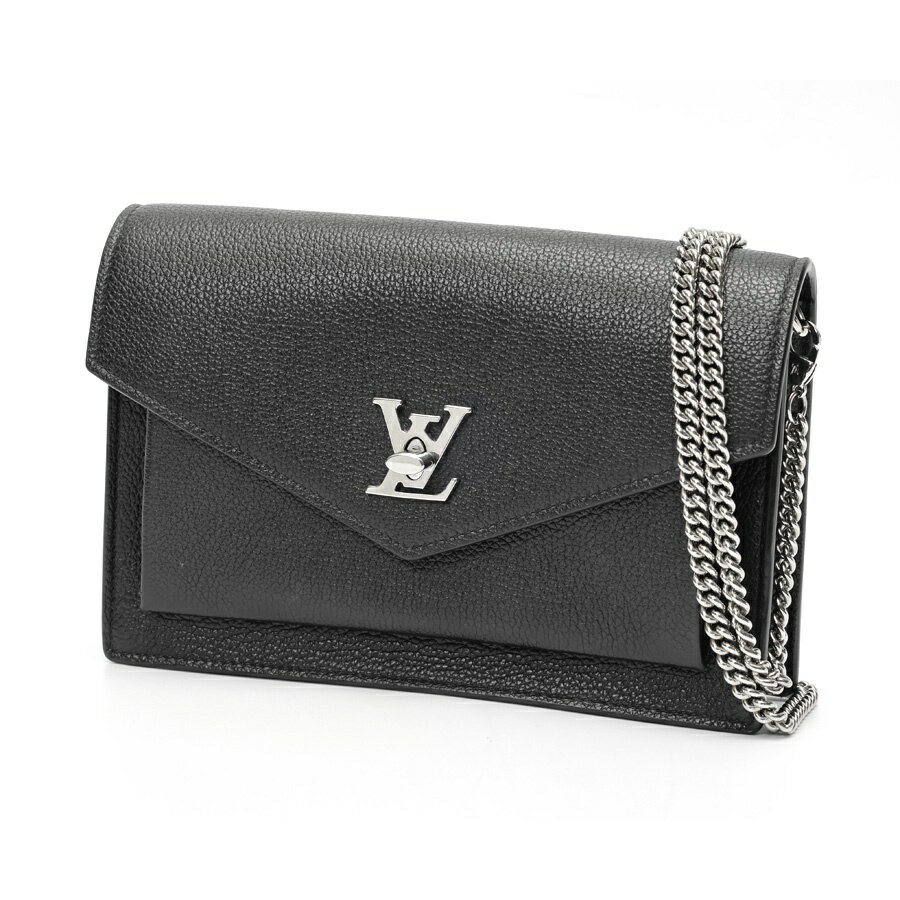 Rakuten - 【中古】 ルイヴィトン / LOUIS VUITTON ポシェット ロックミー チェーン M63471　レザー　ブラック(ノワール) 新入荷