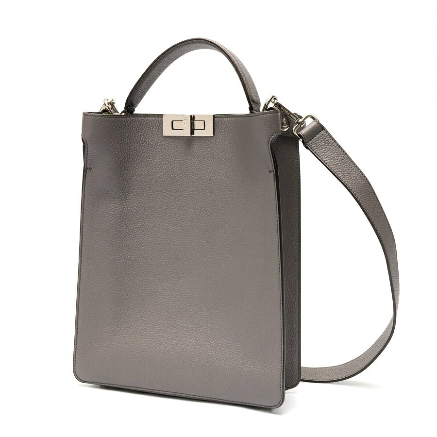 Rakuten - 【中古】 フェンディ / FENDI ピーカブー エックス ライト スモール ショルダーバッグ 7VA611　セレリアレザー　グレー系 新入荷