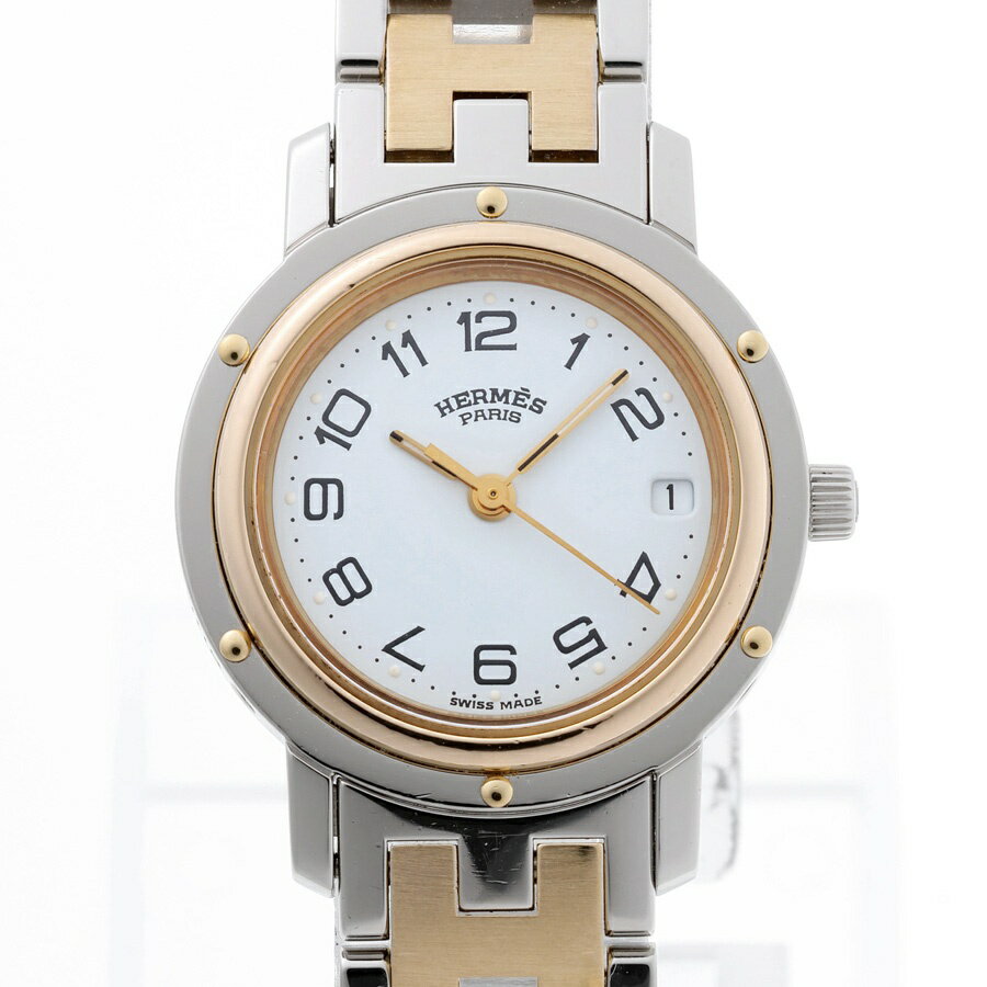 【中古】 エルメス / HERMES　クリッパー CL4.220　ホワイト　クオーツ 新入荷
