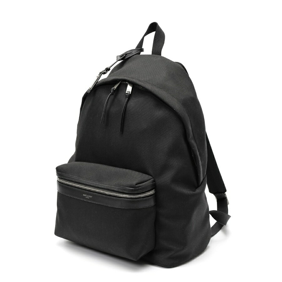 乐天商城 - 【中古】 サンローラン / SAINT LAURENT シティ バックパック　534967 キャンバス　ブラック(ノワール) 新入荷