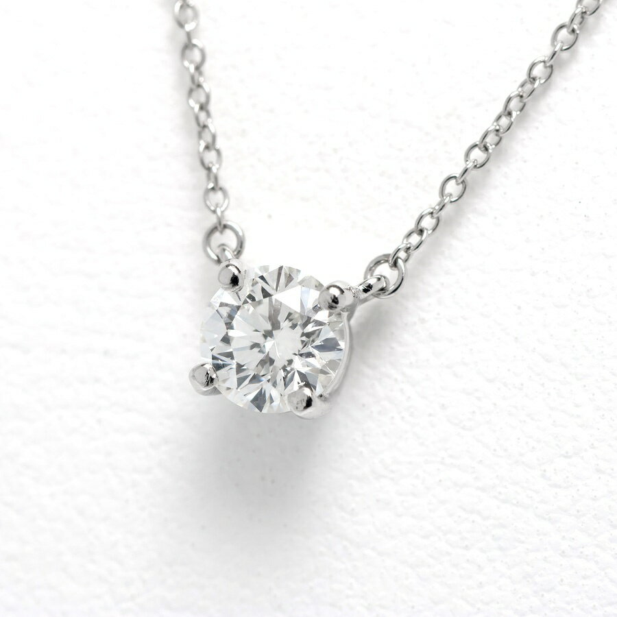 Rakuten - 【中古】 ティファニー / TIFFANY & Co. ソリティア ネックレス ダイヤモンド 0.869ct　Pt950　41.5 cm 新入荷
