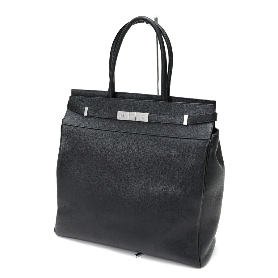 Rakuten - 【中古】 サンローラン / SAINT LAURENT マンハッタン トートバック 757302　レザー　ブラック/シルバー金具 新入荷