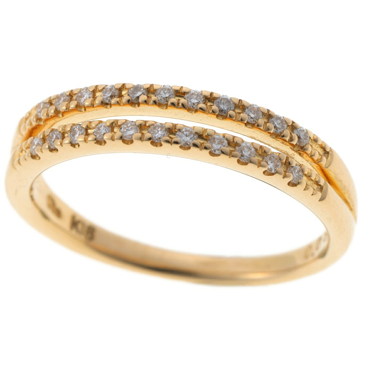 乐天商城 - 【中古】スタージュエリー/STAR JEWERLY　リング　K18YG　ダイヤモンド0.05ct.　#02　新入荷