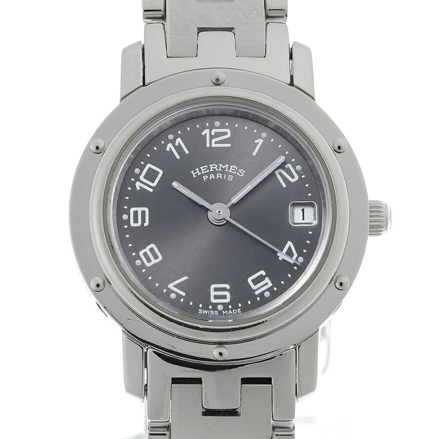 【中古】 エルメス / HERMES　クリッパー CL4.210　グレー　クオーツ 婦人用腕時計...