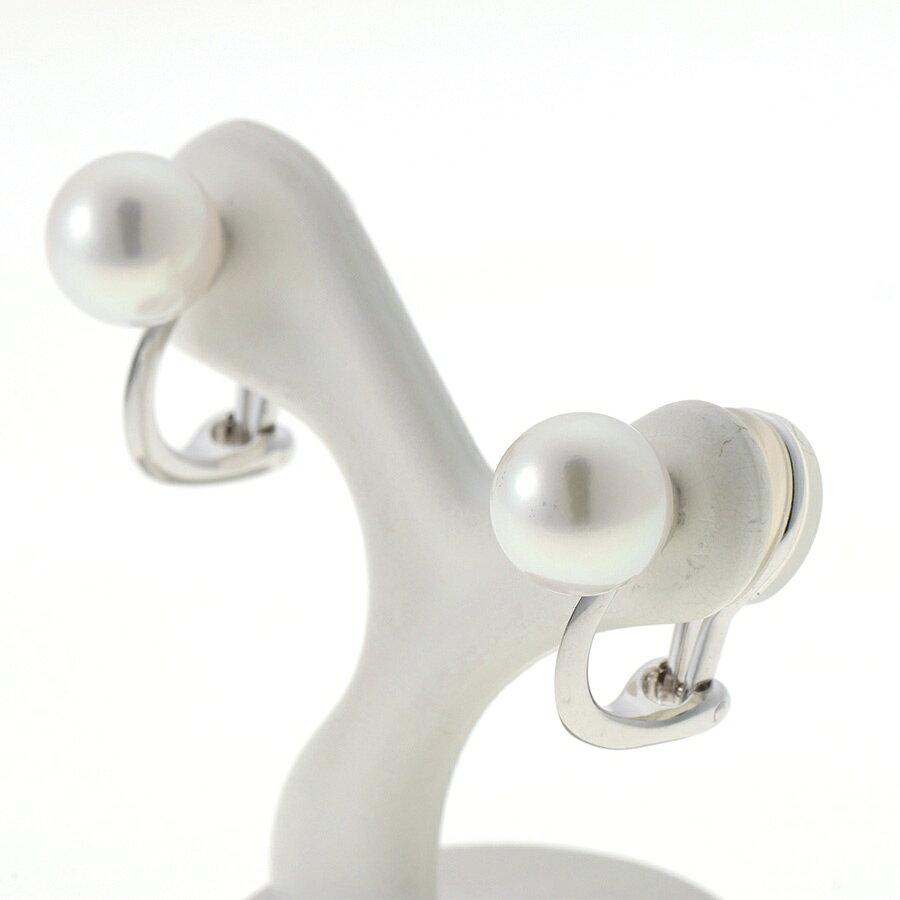 【中古】 ミキモト / MIKIMOTO　イヤリング K18WG　パール 7.8 mm 新入荷