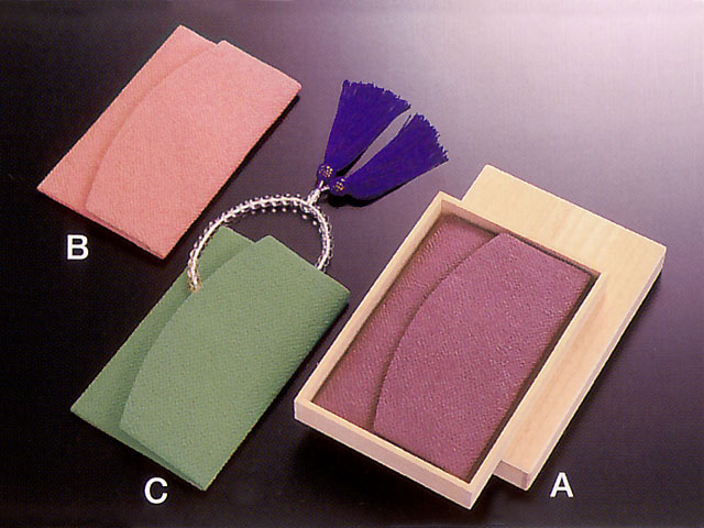 正絹花百染念珠入　縮緬　無地 念珠袋 数珠入れ