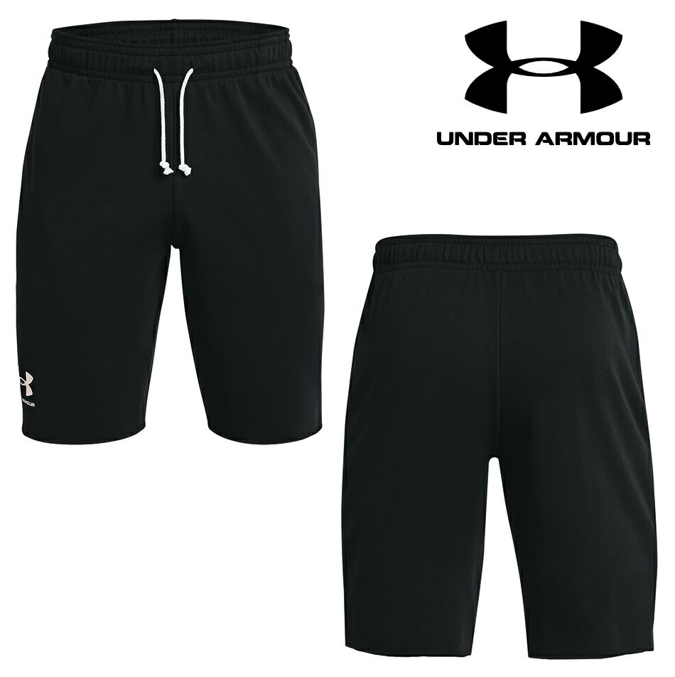 UNDER ARMOUR アンダーアーマー UA ライバルテリー ショーツ トレーニング メンズ 1361631（001：BLK/OXW）ハーフパンツ トレーニングパンツ ショートパンツ オシャレ着 大きいサイズ