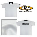 ON THE COURT オンザコート バスケット セカンドユニフォーム レフリーTシャツ(男女兼用)(JBA公認)OTRFT-011:グレー レフェリーTシャ...