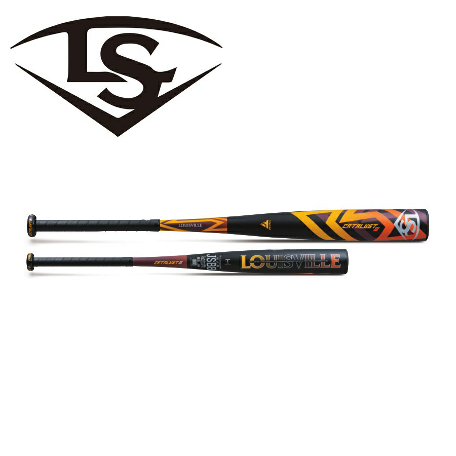 Louisville Slugger ルイスビルスラッガー 軟式バット カタリストIII TI（コンポジットバット）WBL2749010（ブラック×イエローオレンジ）トップバランス カタリスト バット ルイビルバット ルイスビルスラッガーバット コンポジットバット