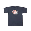 オンザコート ボールライン バスケット Tシャツ BT1503:ネイビー リバウンド プリントTシャツ バスケTシャツ 練習着 練習用Tシャツ バスケットTシャ...