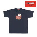 オンザコート ボールライン バスケット ピーナッツ（スヌーピー）×ボールライン Tシャツ PNU1602 ネイビー バスケTシャツ スヌーピーバスケTシャツ ピーナッツバスケTシャツ カワイイ カワイイTシャツ 可愛い 可愛いTシャツ 練習着 バスケ練習着