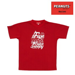 オンザコート ボールライン バスケット ピーナッツ（スヌーピー）仲間たち × ボールライン Tシャツ PNU1609 レッド バスケTシャツ スヌーピーバスケTシャツ ピーナッツバスケTシャツ カワイイ カワイイTシャツ 可愛い 可愛いTシャツ 練習着 バスケ練習着