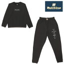 オンザコート BALL LINE ボールライン バスケット スリムスウェットシャツ・スリムスウェットパンツ BLSS1673:BLSP1673 ブラック 上下セ...