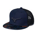【25年NEW】ミズノ 野球 フラットキャップ 12JWCX9514 ユニセックス ネイビー 限定品 ベースボールキャップ ミズノベースボールキャップ 帽子 ミ...