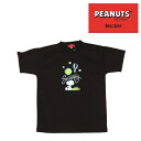 【25年NEW】オンザコート ボールライン バスケット ピーナッツ(スヌーピー)×ボールライン Tシャツ PNU1707 ブラック バスケTシャツ スヌーピーバ...