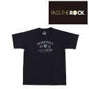 【25年NEW】オンザコート PASS THE ROCK パスザロック バスケット Tシャツ PTR1706:BLK バスケTシャツ ベーシックTシャツ 練習着...