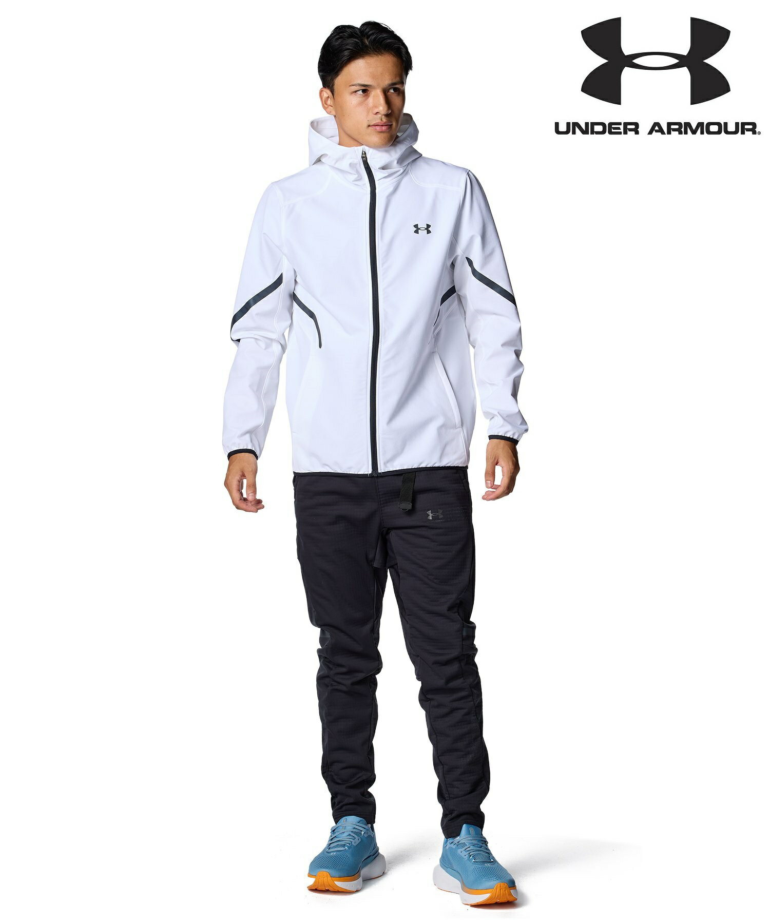 25%OFF！トレーニングウエア トレーニングシャツ トレーニングパンツ アンダーアーマー上下 アンダーアーマー上下セット アンダーアーマーセットアップ UAセットアップ 【25年秋冬NEW】UNDER ARMOUR アンダーアーマー セットアップ UA ブラッシュドウーブン リフレクト ジャケット・パンツ（トレーニング/メンズ）6007741：6007742：100/001 セットアップ 上下 上下セット トレーニングウエア スポーツウエア 裏起毛 撥水 移動着 練習着 普段着