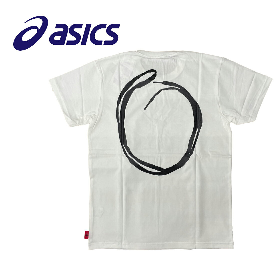 アシックス 【ユニセックス】ランニング Tシャツ [XTR974-0190] ホワイト×ブラック ランニング ジョギング ウォーキング 陸上