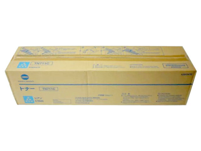 コニカミノルタ TN711シアン国内純正品 ■外箱未開封若干汚れはがれあり【中古】