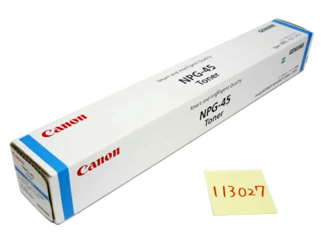 キャノン NPG-45 シアン 純正品 ■外箱未開封はがれあり【中古】npg45