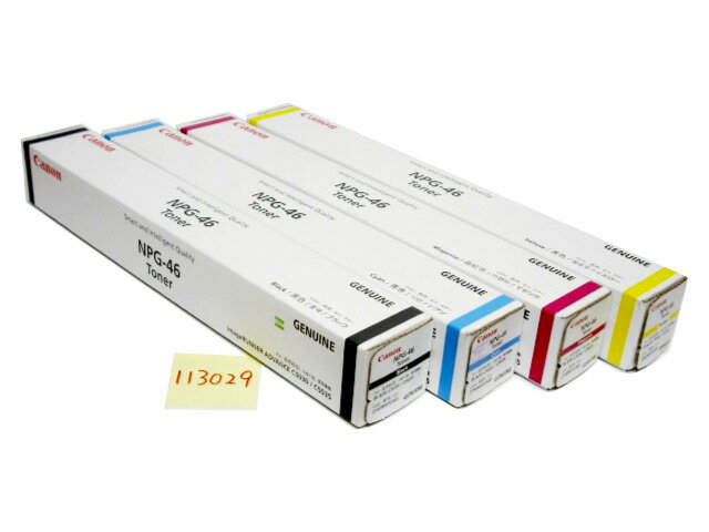 キャノン NPG-46 純正品未開封 4色セット■在庫あり即納■外箱若干汚れはがれあり■ブラックは箱痛みあり npg46