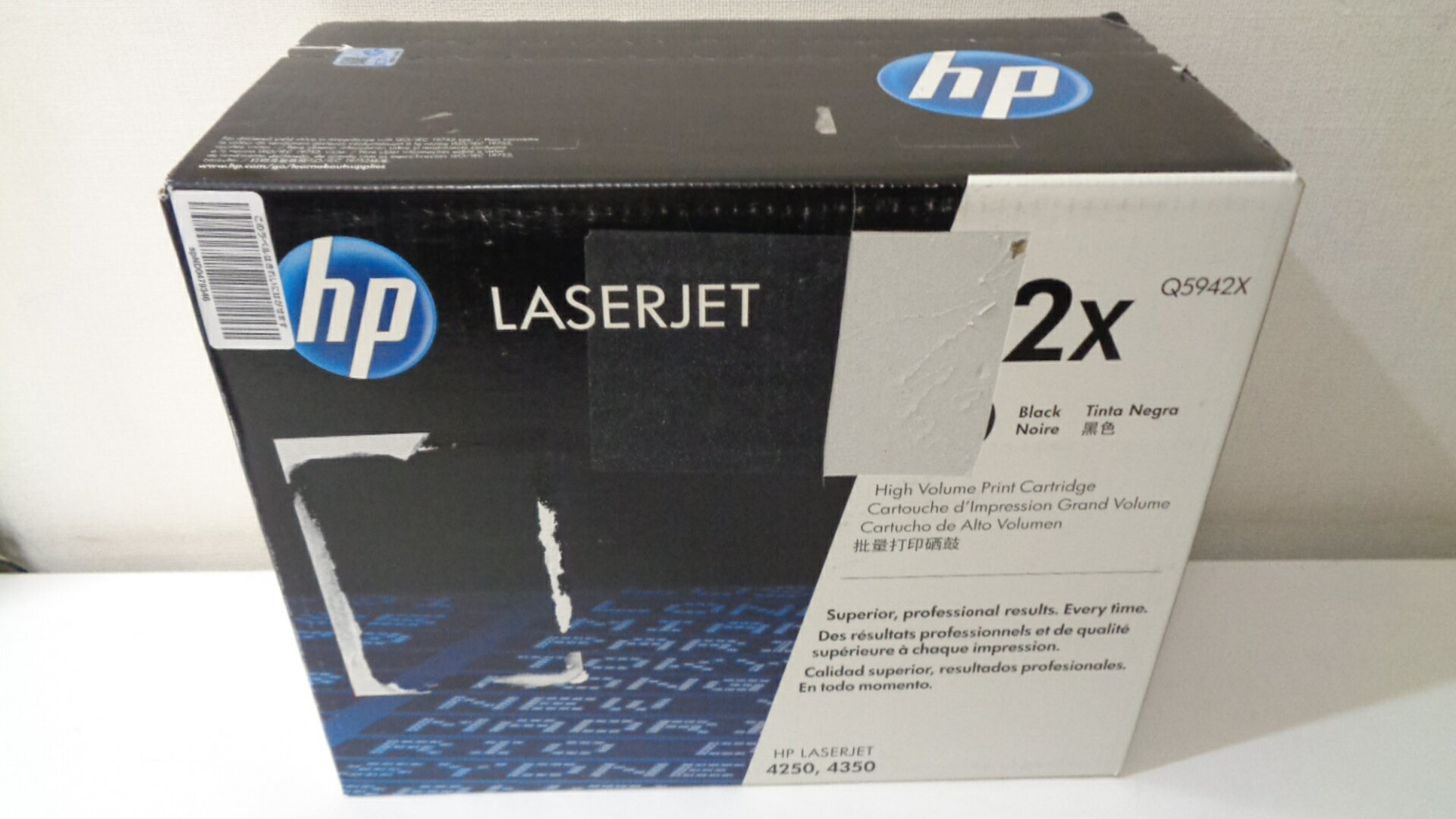 HP Q5942X 純正品未開封 ■外箱若干汚れ箱痛みあり ■製造年月日2012年1月【中古】