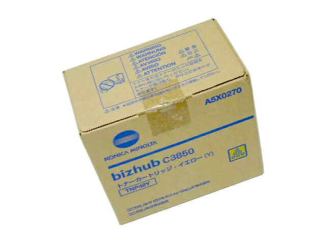 コニカミノルタTNP-48Yイエロー純正品 ■外箱若干汚れ等あり■訳あり特価品【中古】